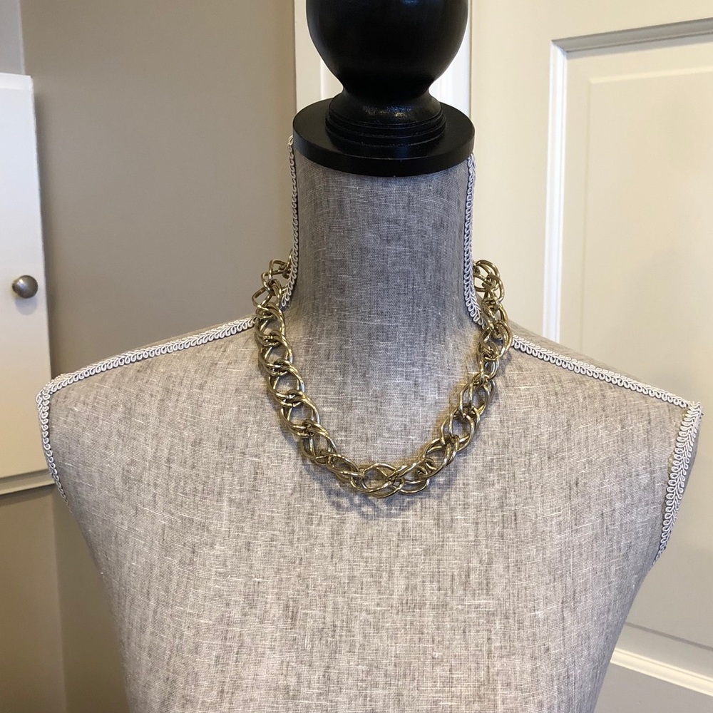 Chunky Gold Chain Statement Necklace